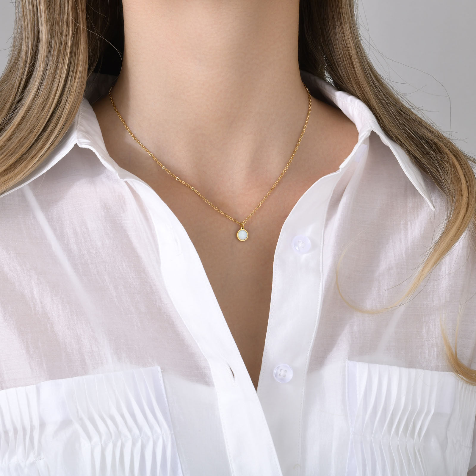 Fashion Geometric Titanium Steel Plating Pendant Necklace 1 Piece