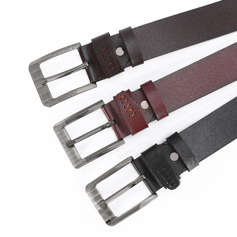 Pin buckle belt TPU glue 4.0cm pants belt iron buckle head belt 3.7cm fashion casual jeans belt Pin buckle belt TPU glue 4.0cm pants belt iron buckle head belt 3.7cm fashion casual jeans belt