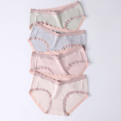 Autumn New Maternity Underwear Pure Cotton Low Waist Prenatal and Postpartum Pregnancy Underwear for Women in Early, Middle and Late Pregnancy Wholesale