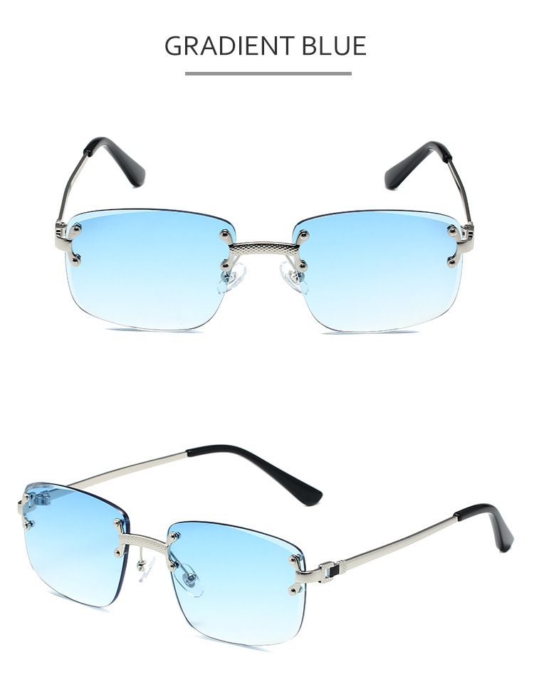 Einfacher Stil Klassischer Stil Farbblock Pc Quadrat Rahmenlos Brille display picture 4