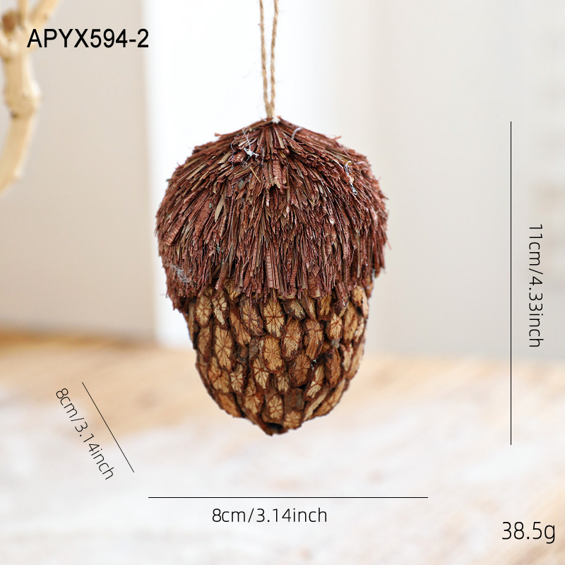 11CM Piezas de madera Pin Colgante