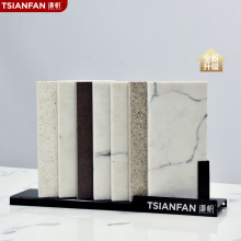 铁艺烤漆瓷砖样品展示架 人造石斜插式台面展架 大理石台面架子