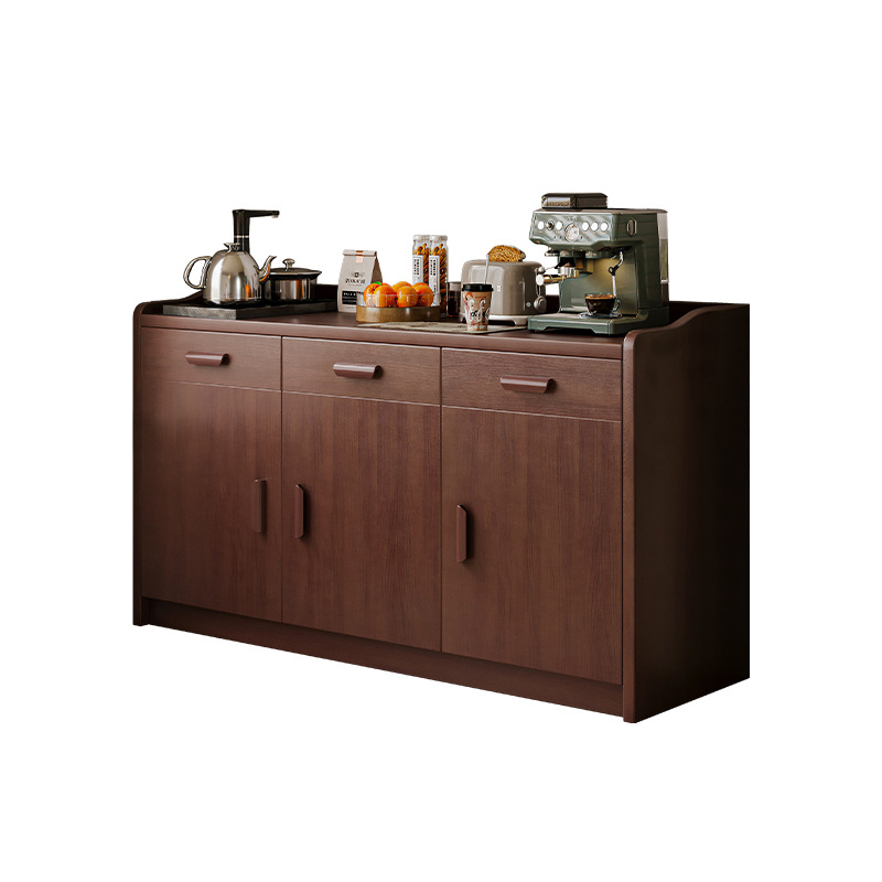 Aparador de madera maciza, gabinete de té, gabinete de cocina, gabinete de almacenamiento de sala de estar, gabinete de almacenamiento para el hogar, gabinete de almacenamiento, gabinete de almacenamiento, gabinete bajo de preparación de comidas