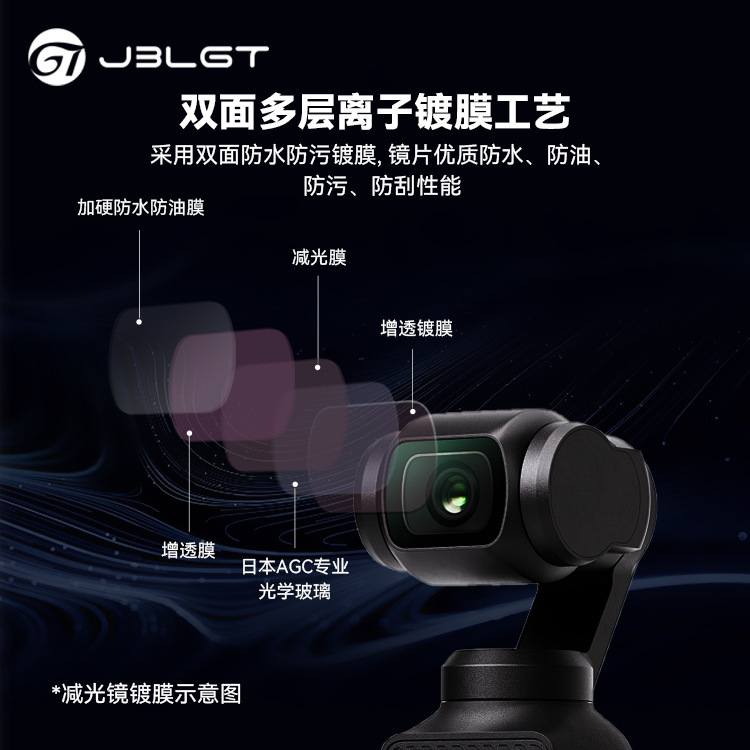 无人机大疆Pocket3滤镜磁吸UV镜CPL偏振镜ND滤镜减光镜黑柔滤镜|undefined
