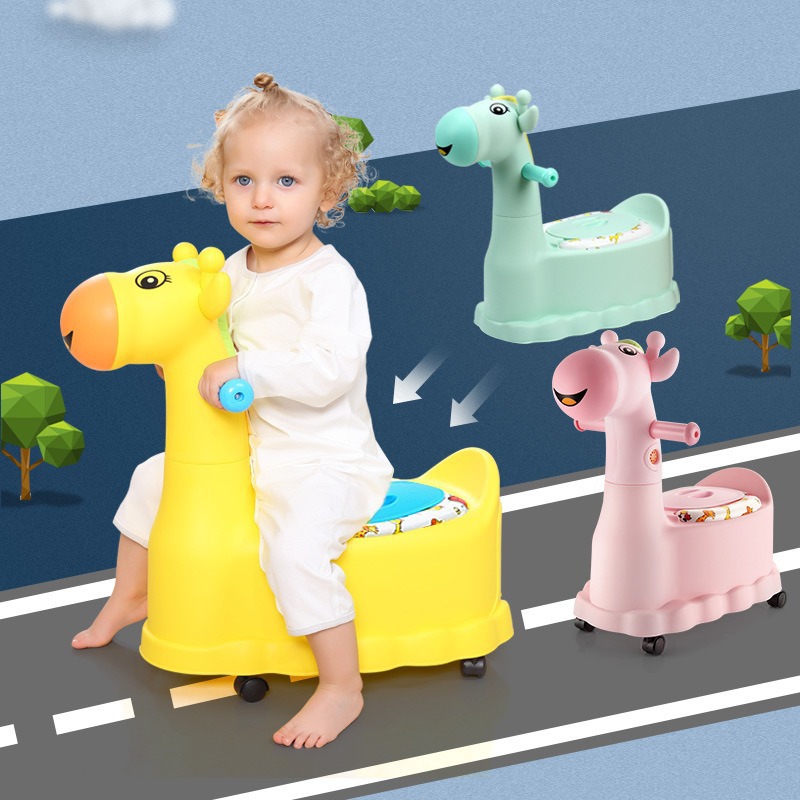 Inodoro doméstico para niños, inodoro de asiento para bebés de tamaño grande, inodoro para bebés de tipo cajón, inodoro pequeño con ruedas