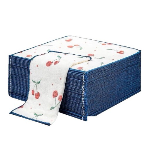 Cotton gauze cloths—specialized for kitchen use, absorbent, lint-free, extra-thick for household tasks like wiping tables and washing dishes, also great for general cleaning and as scrubbing pads.