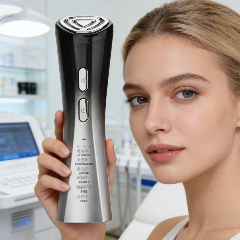 Cross-Border Household Radio Frequency Beauty Device Ems Facial Beauty Device Ultrasonic Cleaning and Anti-Aging Electronic Beauty Device Cross-Border Household Radio Frequency Beauty Device Ems Facial Beauty Device Ultrasonic Cleaning and Anti-Aging Electronic Beauty Device