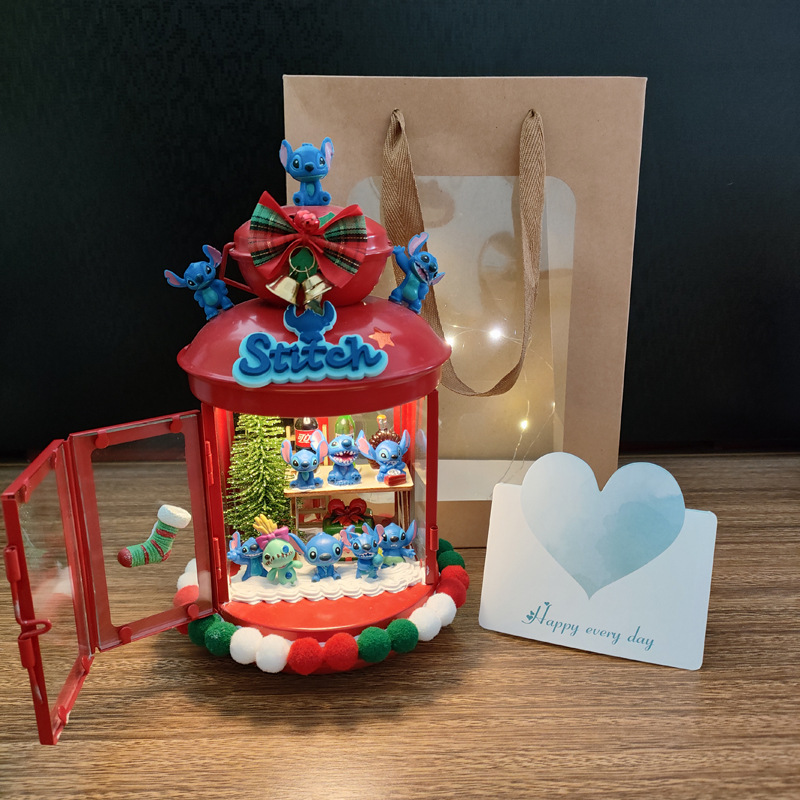 Regalos de Navidad Stitch nuevo DIY hecho a mano para enviar a amigos y amigos un nuevo regalo de cumpleaños de lámpara de noche