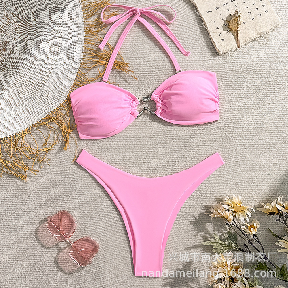 2026 Amazon Aliexpress European and American Fashion Women's Split Swimsuit Versatile Bikini Bottoms