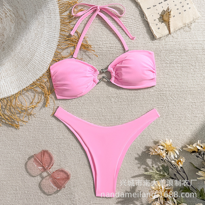 2026 Amazon Aliexpress European and American Fashion Women's Split Swimsuit Versatile Bikini Bottoms