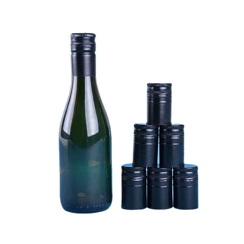 187瓶子铝盖 山东厂家东源制盖加工红酒盖 硅胶垫片铝盖