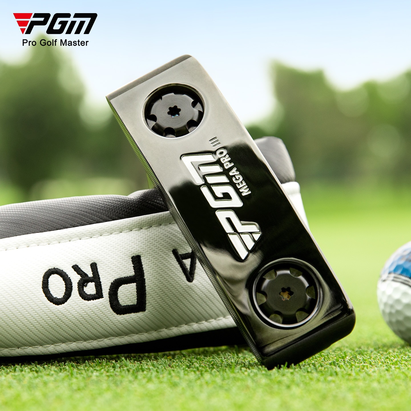 Gậy golf putter PGM thế hệ mới, trọng tâm thấp, dung sai cao, dành cho tập luyện — Gậy putter đen 【kèm bao đầu gậy】 TUG087