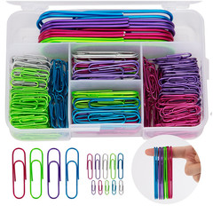 Factory Direct Sale Amazon Bestseller Colorful Paper Clips 250 Multi-Size Combination 10 Colors