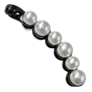 2023 New Pearl Shark Clip Trendy Women's Hair Grab Chanel High Pony Tail Artifact Pearl Shark Clip Spot