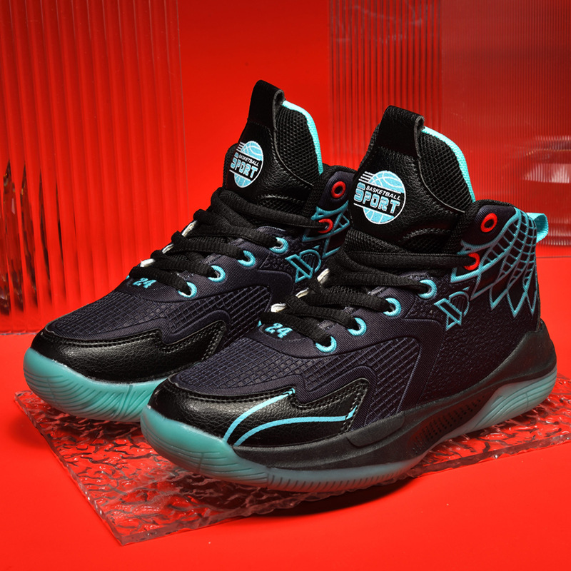 Comode scarpe da basket e corsa per bambini con suola antiscivolo_voghion.com