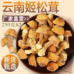 姫松茸乾品雲南特産物食用野生キノコ松茸500g包郵便 (250g x 2袋)