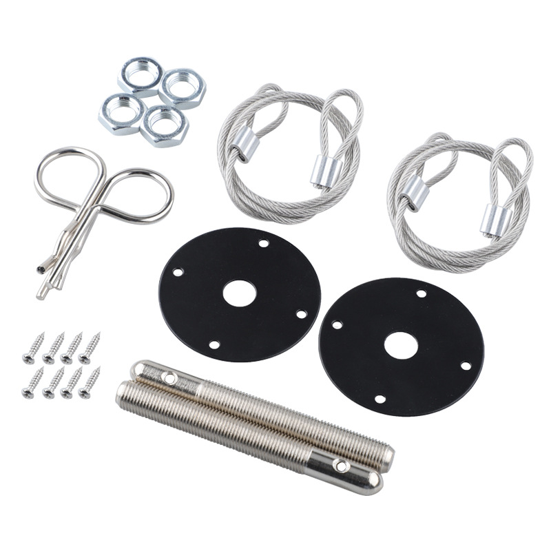 Cross-border car general engine engine cover lock car modification racing cable type cover lock engine cover lock