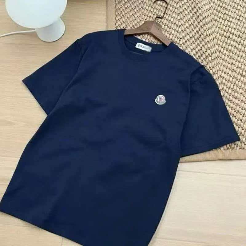 Moncler T-shirt Small Logo Navy Blue
