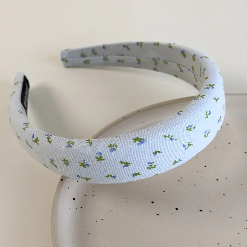 Alta calidad, lujo ligero, pequeña esponja fresca, diadema de color fino, venta al por mayor para mujer, paquete de pelo superior de cráneo alto, horquilla de lavado de cara de verano