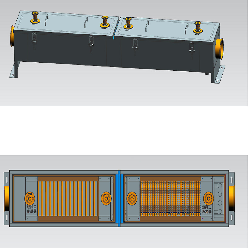 迈为科隆威冷凝器奥特维换热器烘干炉冷凝器光伏冷凝器
