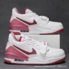 Pink and white