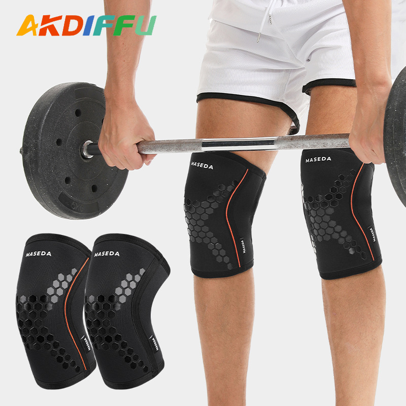 Levantamiento de pesas en cuclillas rodilla almohadilla de neopreno Hércules rodilla engrosada material de buceo 5mm rodillera fabricante