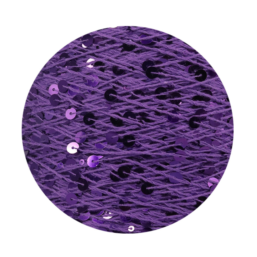 50g algodón lentejuelas hilo 3mm + 6mm peinado tamaño de lujo lentejuelas mano hilo tejer precio al por mayor