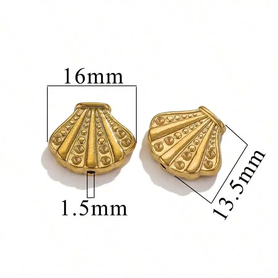 Fundición de acero inoxidable fundición a presión cuentas perforadas de agujeros grandes collar de bricolaje pulsera joyería de retención de color transfronterizo fábrica de cuentas al por mayor