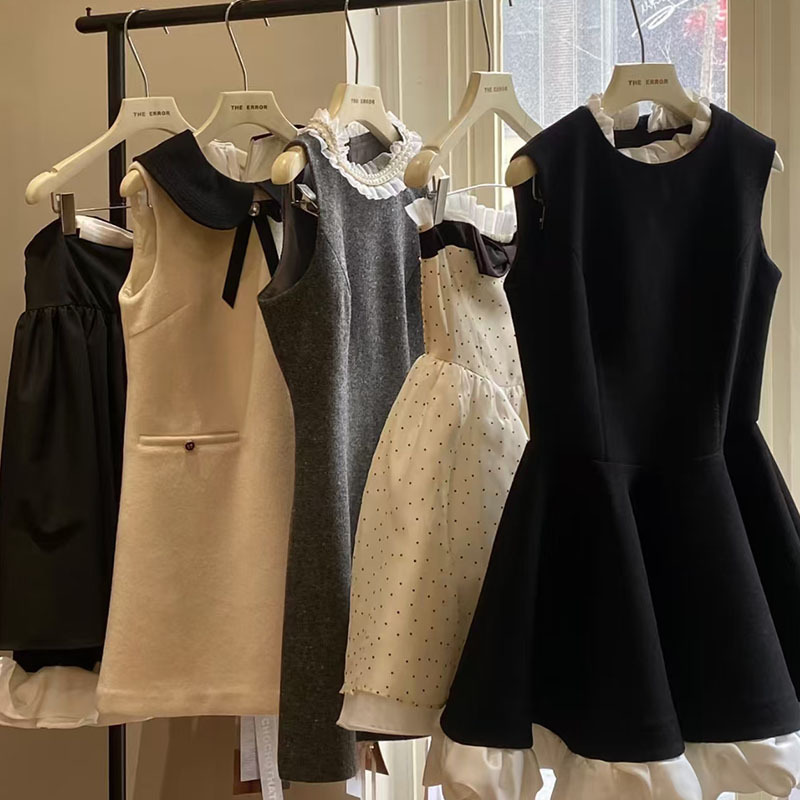 2025 Summer Thirteen Lines High-End French Princess Dress Super Fairy Sweet Tea Break Dress Women's Wholesale Supply