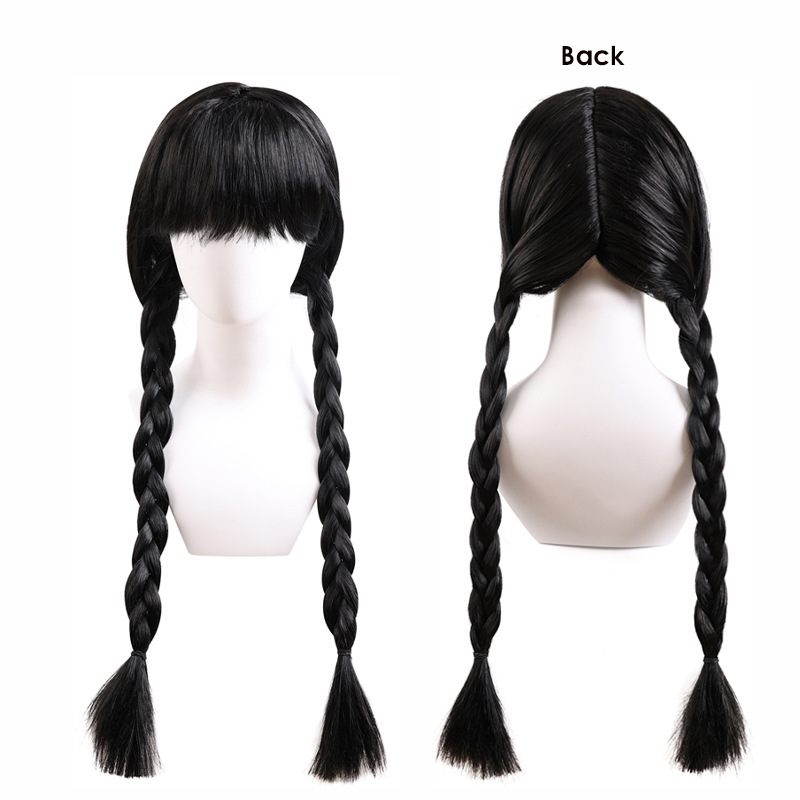 Beauty and the Beast Belle Princess Cute Flower Bud Brown Princess cosplay Wig Adams Double Braid