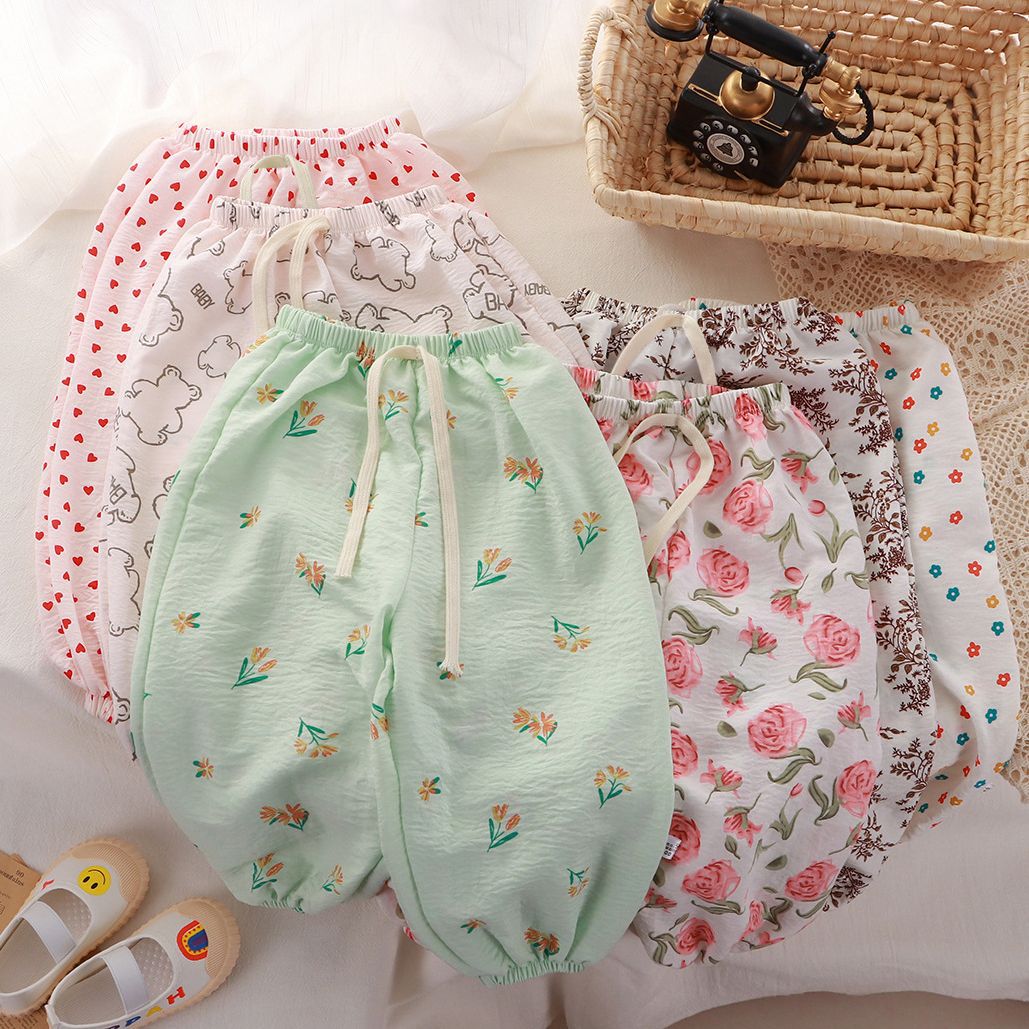 Children's Anti-Mosquito Pants New Summer Pants Thin Children's Bloomers Male and Female Baby Korean Style Children's Pants Children's Clothing Wholesale
