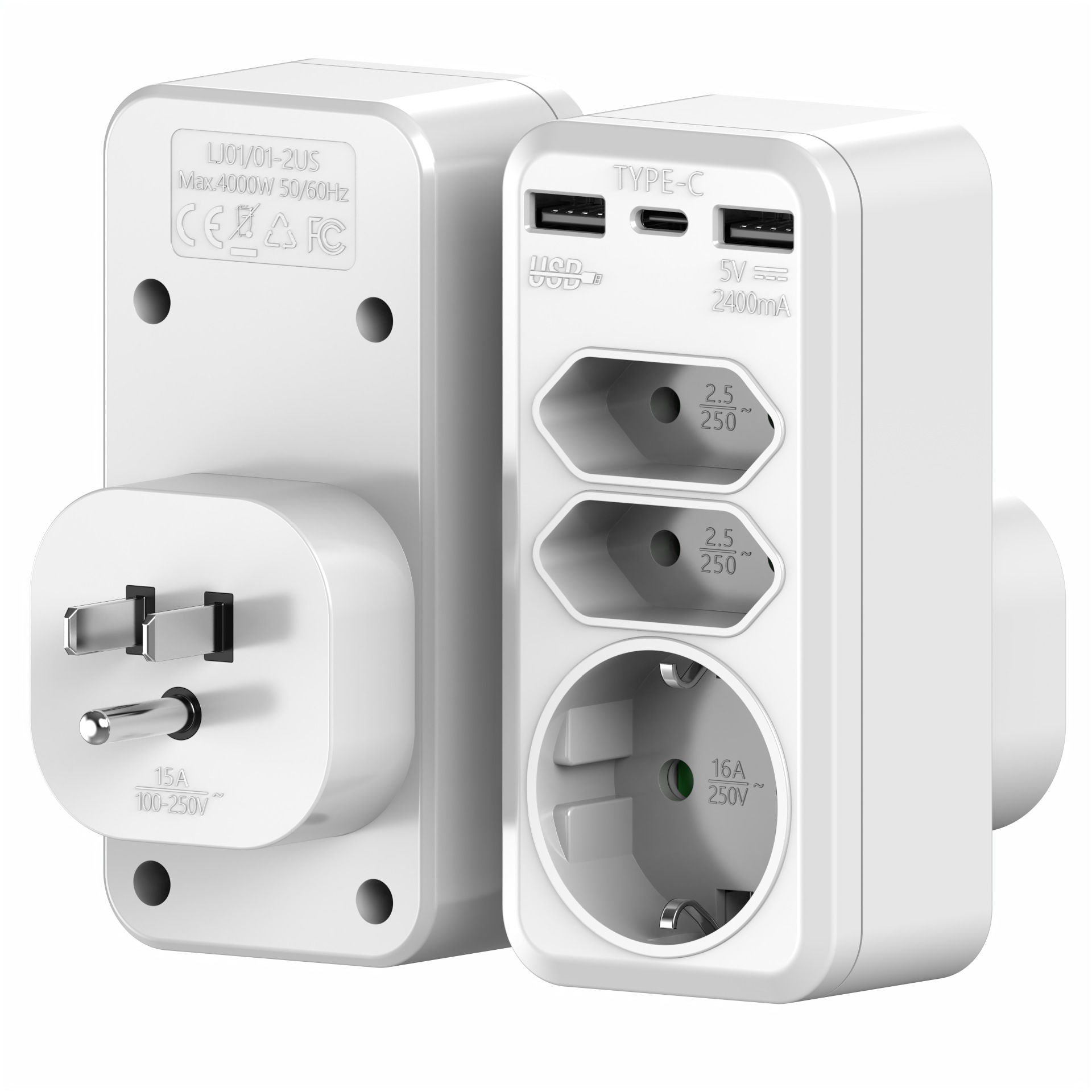 미국 표준 변환 플러그 USB C