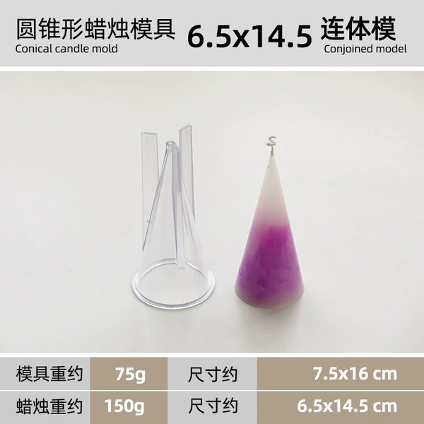 Cone candle mold