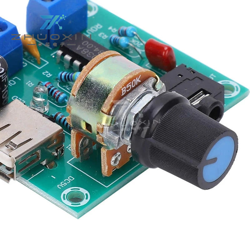 5V AC/DC USB power supply small power amplifier PM CM2038 power amplifier board 5Wx2 high fidelity finished board