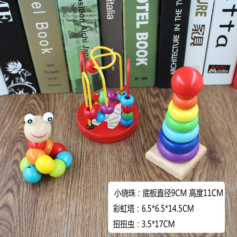 작은 와인딩 비드 + 레인보우 타워 + 트위스트 웜