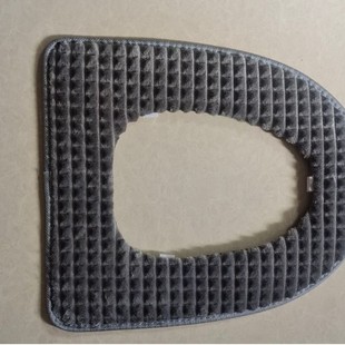 Paste Diamond Velvet Toilet Pad Home Warm Comfortable Universal Cushion Soft Waterproof Velcro Pad