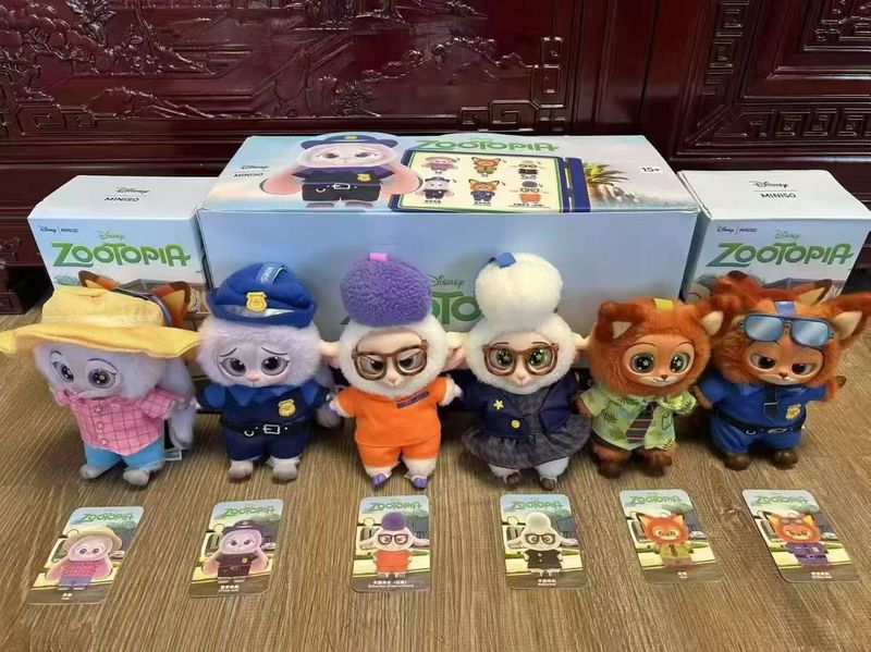 新品尼克朱迪疯狂动物城系列玩偶公仔盲盒玩具挂件批发|undefined