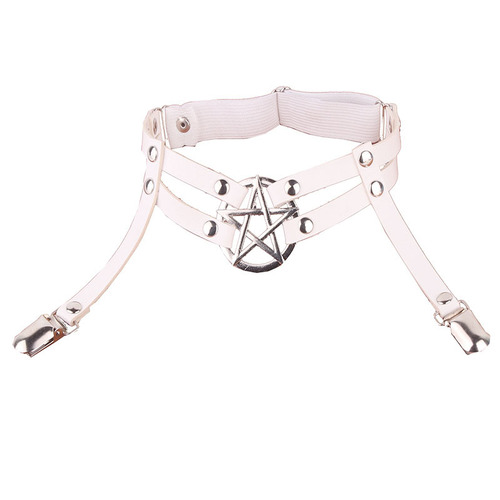 Manufacturer sells Korean style five-pointed star decorated adjustable leg rings leg rings European and American sexy duckbill buckle garters