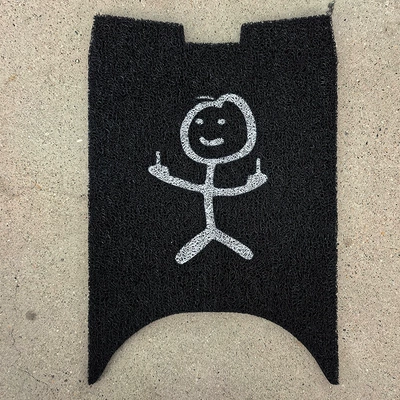 Waterproof Foot Mat, No.9 Electric — Electric vehicle foot mat - greetings-no9-a260