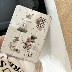 適用ipad保護套2021款插畫10.2寸蘋果air帶筆槽12.9創意平板pro11