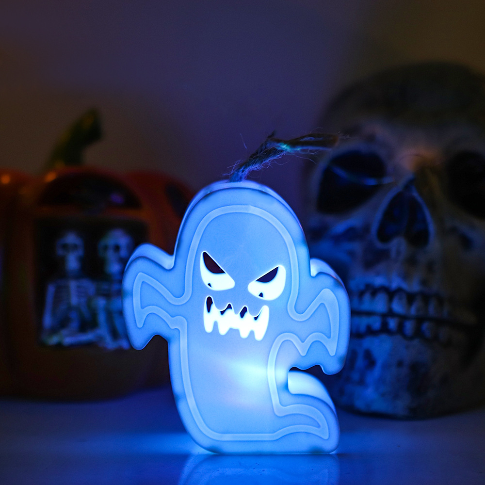 Halloween decoración fantasma lámpara horror atmósfera diseño accesorios cráneo lámpara LED vela lámpara portátil lámpara calabaza