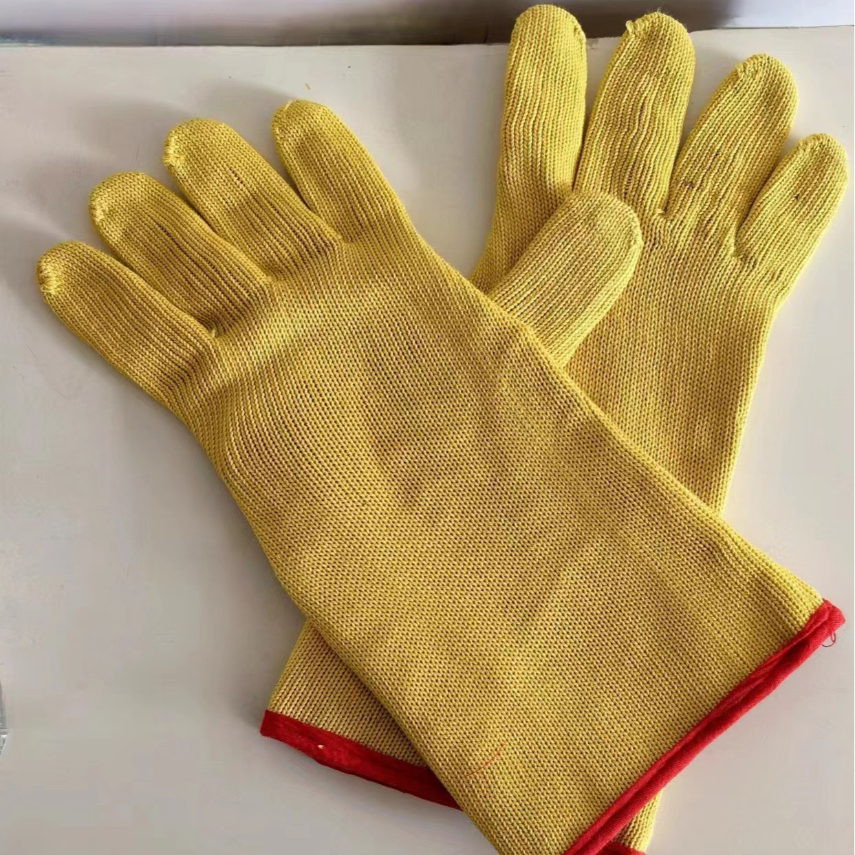 安握芳纶丝透气加长版电焊手套AW1023