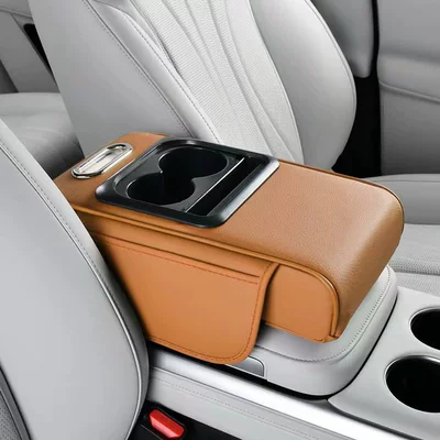 Armrest Box Heightening Pad, Car: Armrest box pad - yellow-light-board-four-in-one