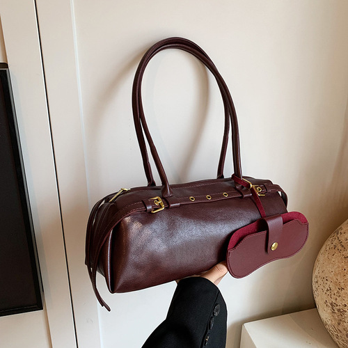 Cross-border fashion underarm bag for women, 2024 autumn new style, influencer's same design as sausage bag, trendy crossbody bag for women