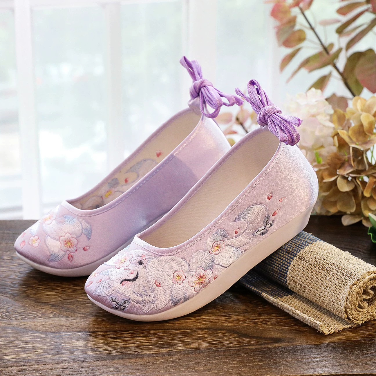 Античный костюм на плечо Dengyun, увеличивающий рост, обувь на танкетке на толстой подошве с вышивкой Hanfu Ming, Осень-Зима для детей