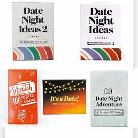 Date Night ideas 约会的主意情侣刮刮乐夫妻游戏卡片问答卡牌情