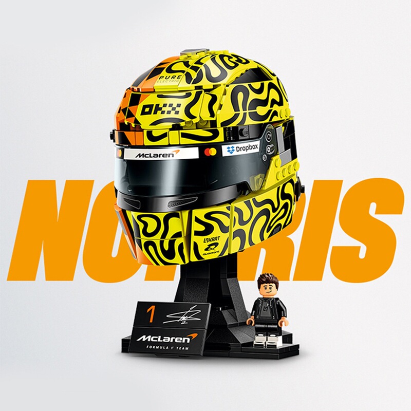 Cross-border compatible Lego McLaren F1 team 43023 Lando Norris helmet building block toy for men and women Cross-border compatible Lego McLaren F1 team 43023 Lando Norris helmet building block toy for men and women