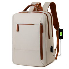 クロスボーダービジネス通勤パソコンバッグ男女シンプルカジュアルリュックサックファッション携帯多機能旅行リュックサック