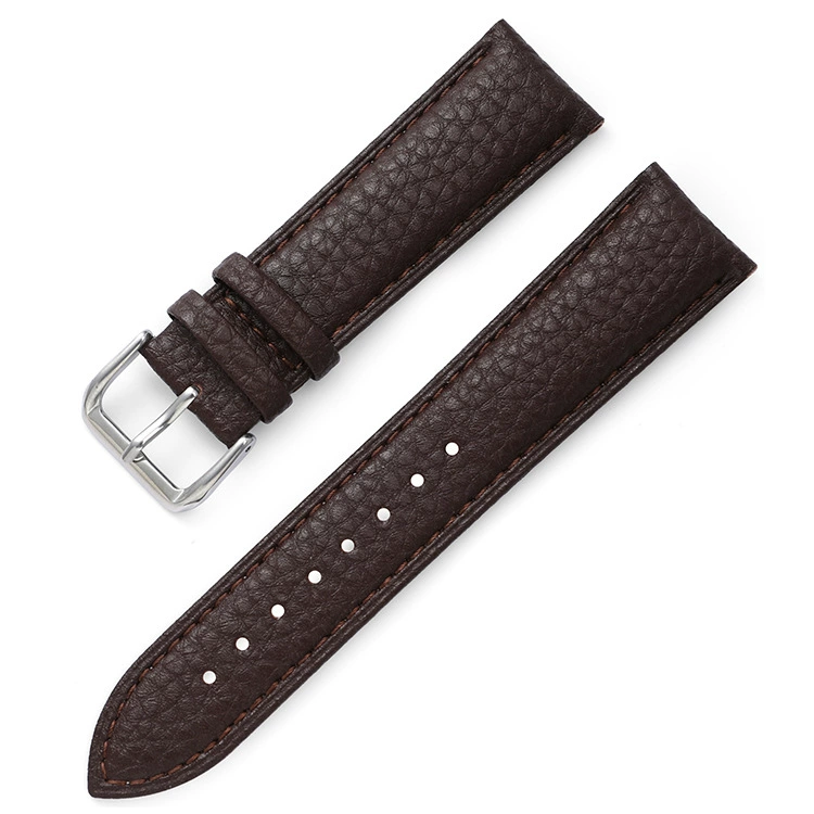 Soft waterproof leather watch strap, wholesale, genuine leather, 24mm