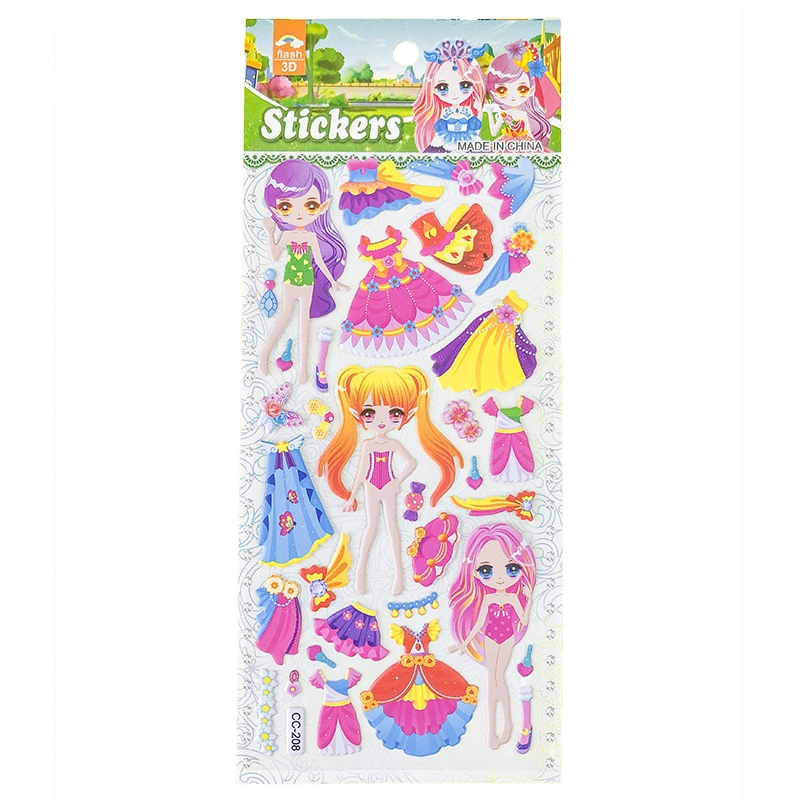 Award for kindergarten, children's three dimensional sticker, cute dinosaur for dressing up, in 3d format, Korean style, factory direct supply